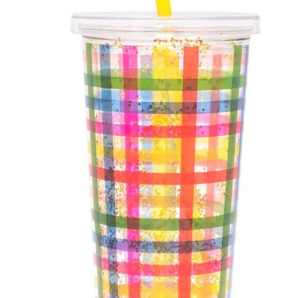 Ban.do Metallic Deluxe Sip Sip Insulated Tumbler With Reusable Silicone Straw